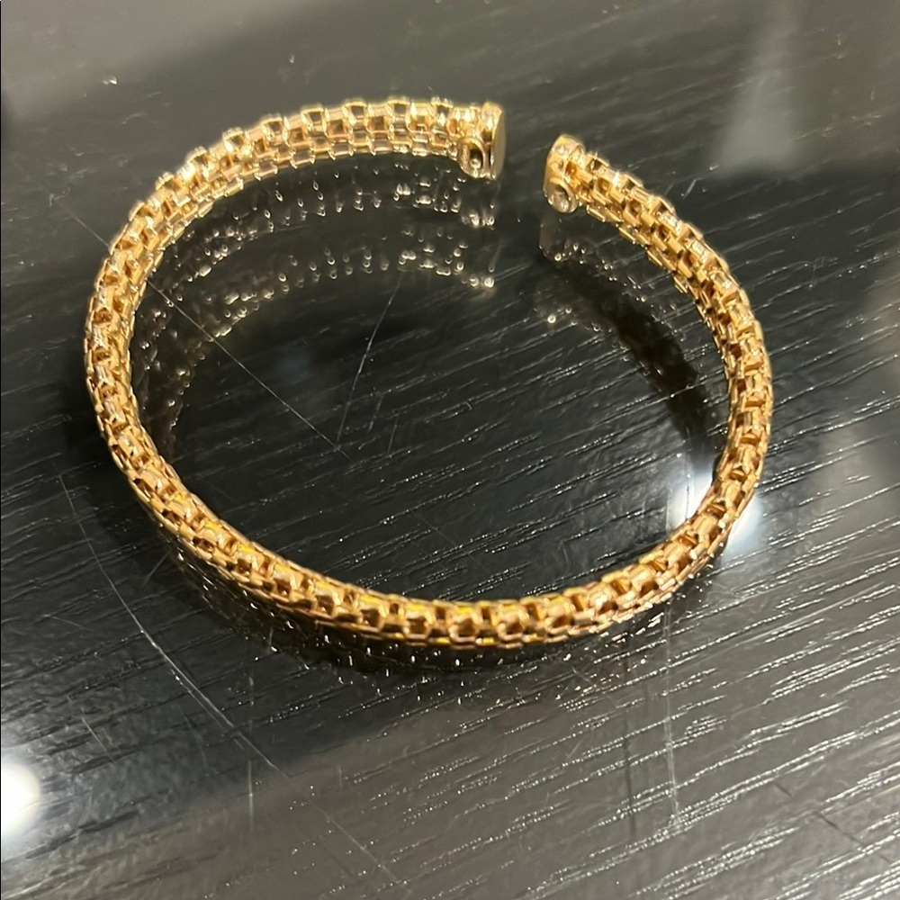 18K Gold Plated 3 Piece Bracelet Set NEW! - Picture 4 of 5